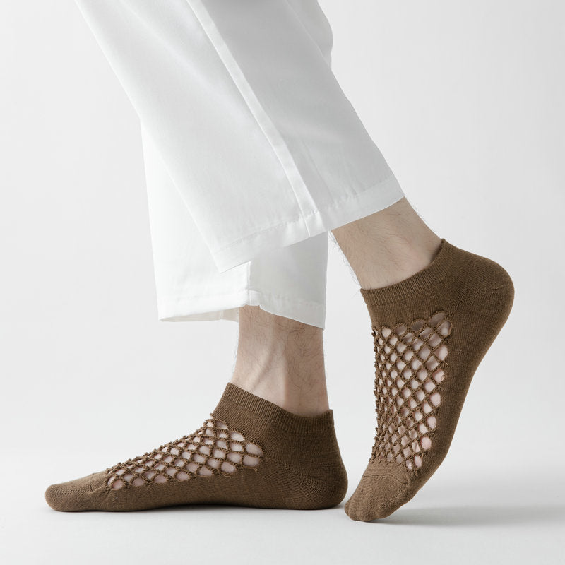 Men’s Low-Cut Mesh Cotton Socks