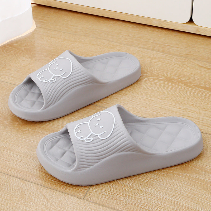 Cute Cartoon Dog Bathroom Slippers