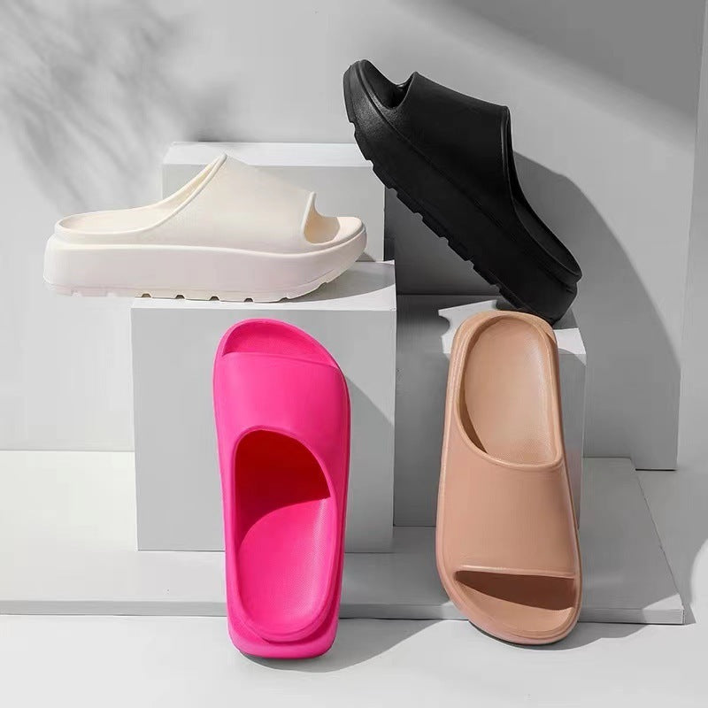 Thick-Soled Fish Mouth Slippers