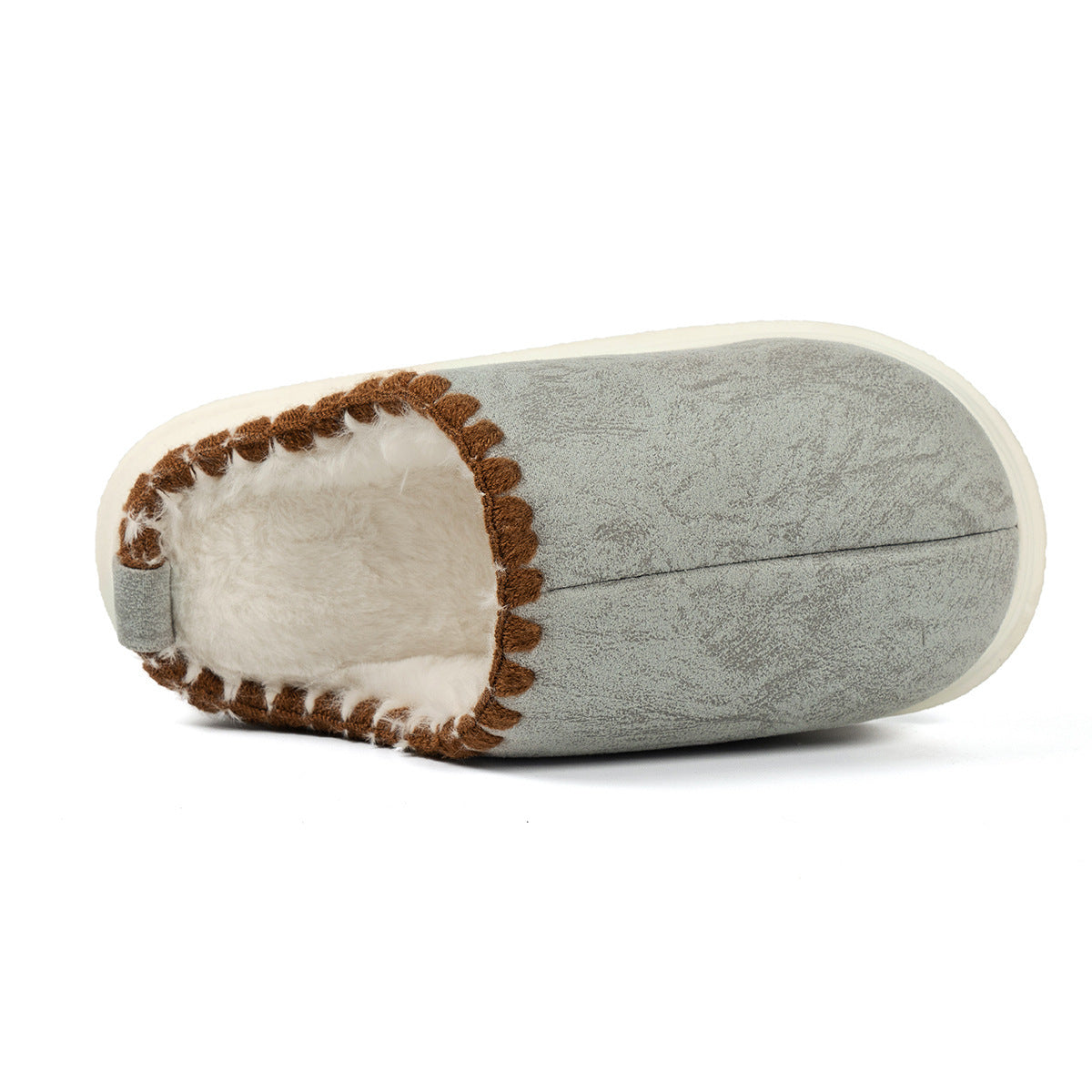 Cozy Sewing-Side Plush Slippers