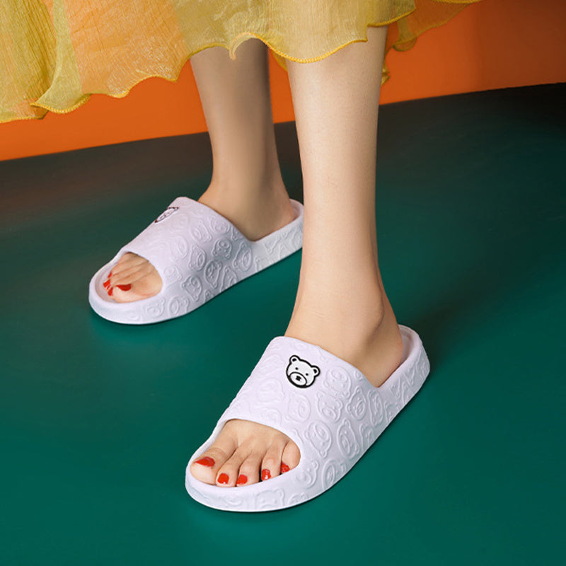 Cute Bear Thick-Soled Slippers