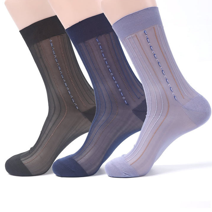 Pansy Jacquard Loose Mouth Socks