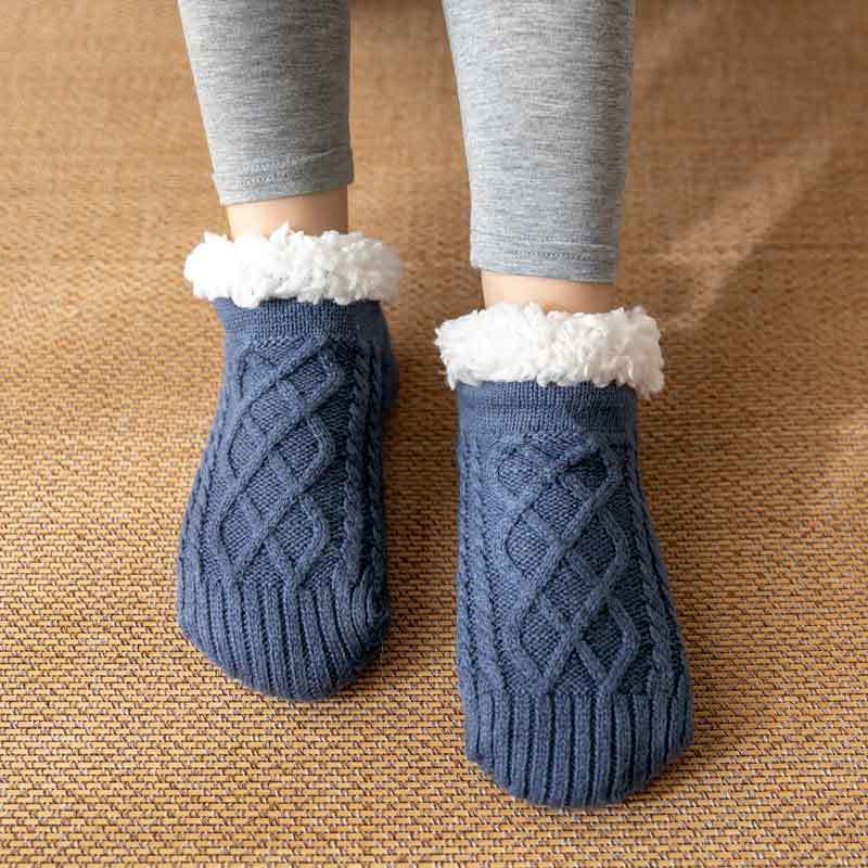 Knitted Plush Non-Slip Floor Socks