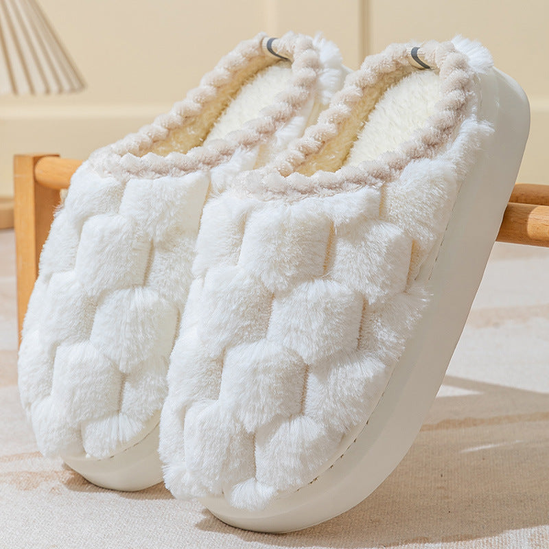Warm Thick Bottom Cotton Slippers