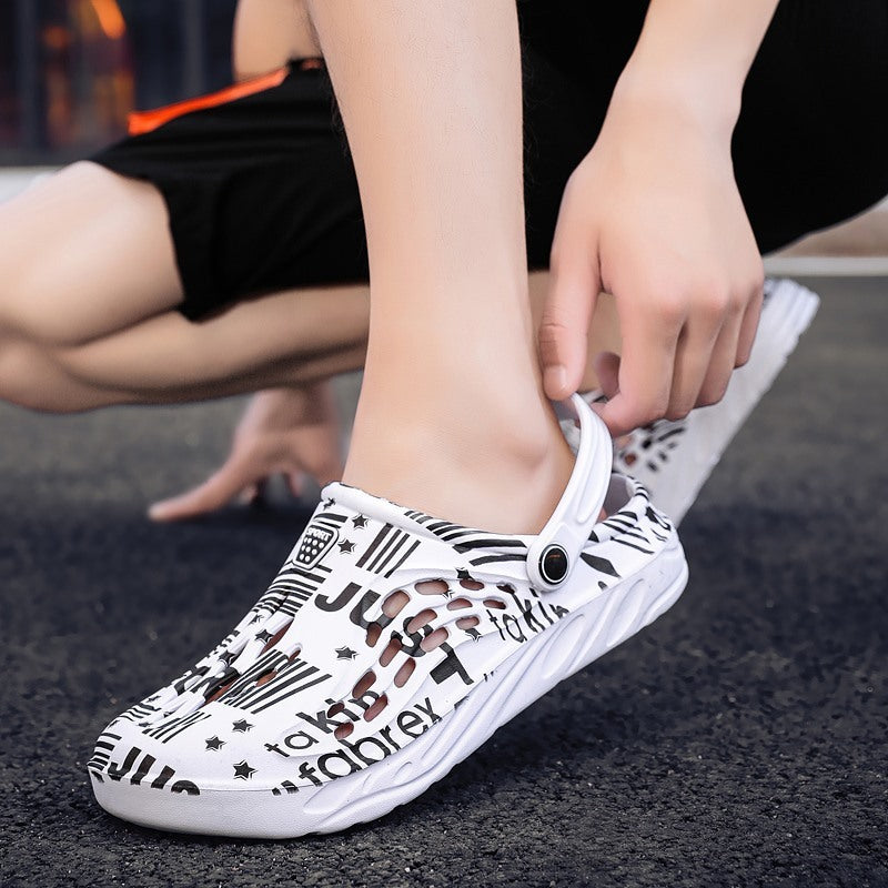 Letter Print Summer Sandals