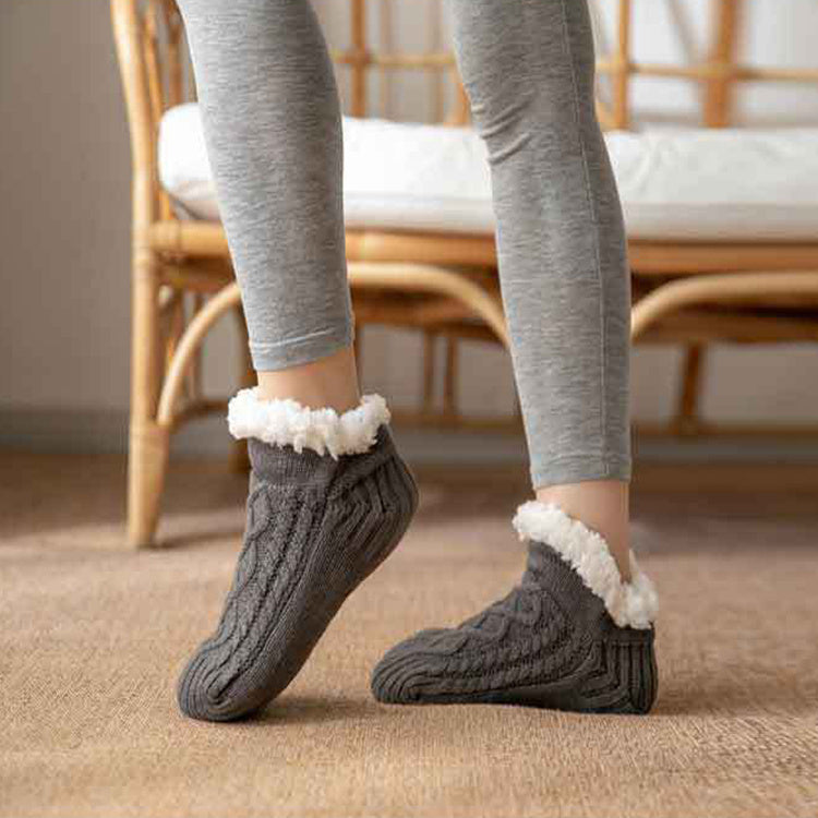 Knitted Plush Non-Slip Floor Socks