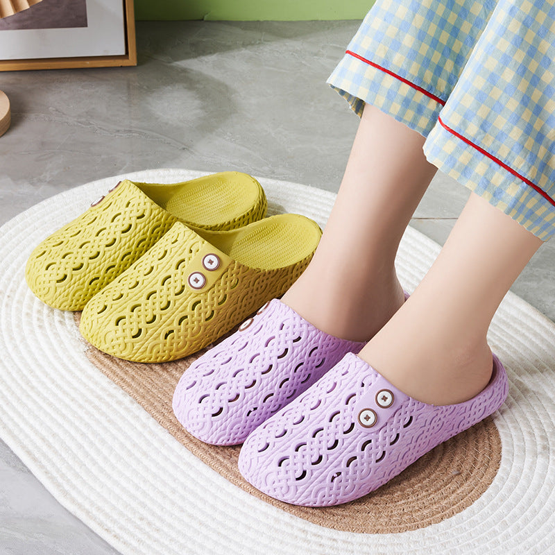 Non-Slip Closed-Toe Slippers