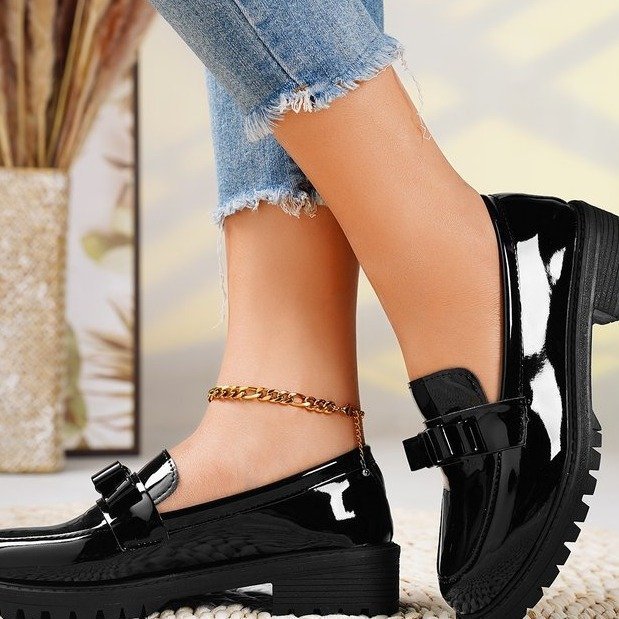 Patent Leather Tassel Loafers