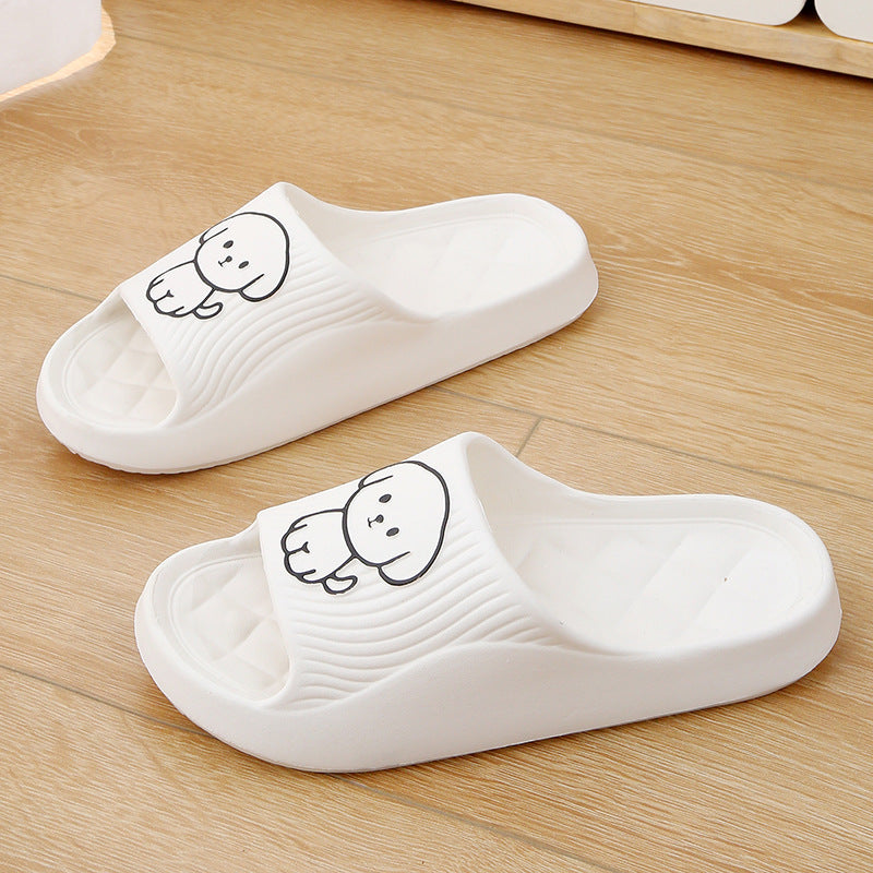 Cute Cartoon Dog Bathroom Slippers