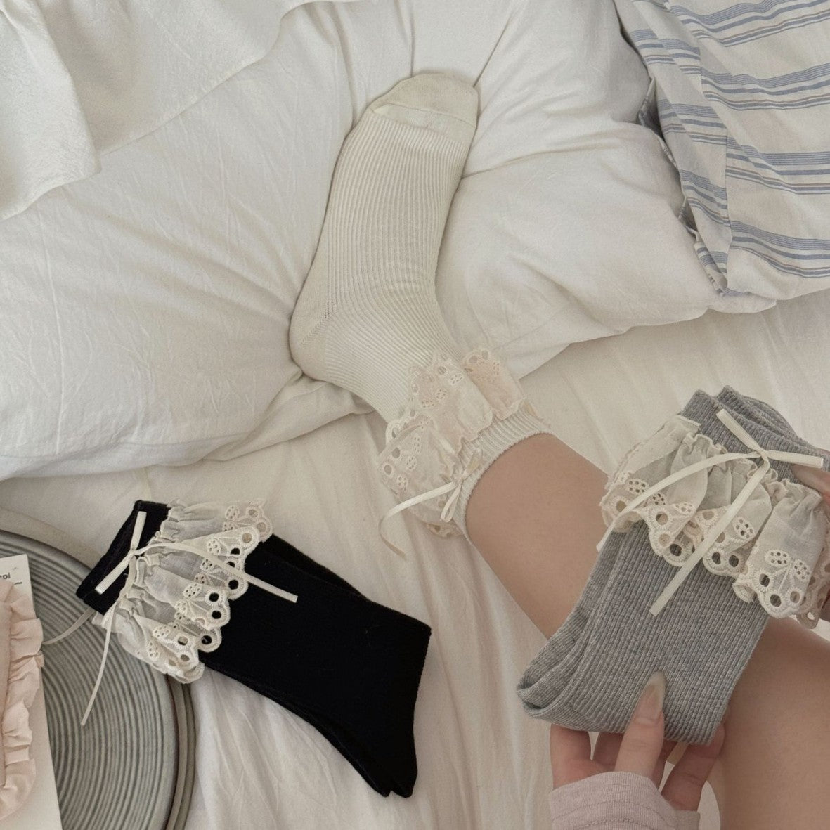 CherryLace Ballet Tube Socks