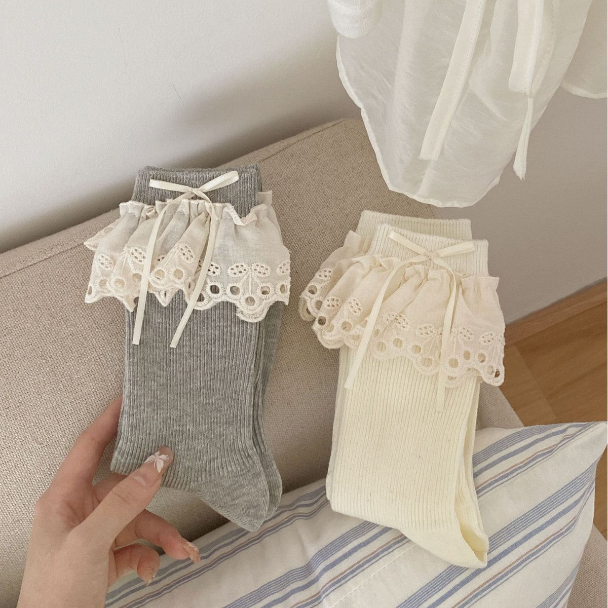 CherryLace Ballet Tube Socks