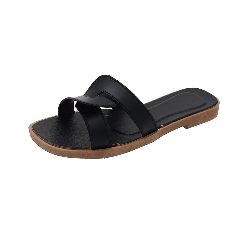 Cross-Strap Non-Slip Home Sandals