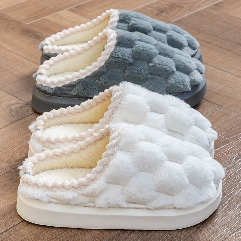 Warm Thick Bottom Cotton Slippers