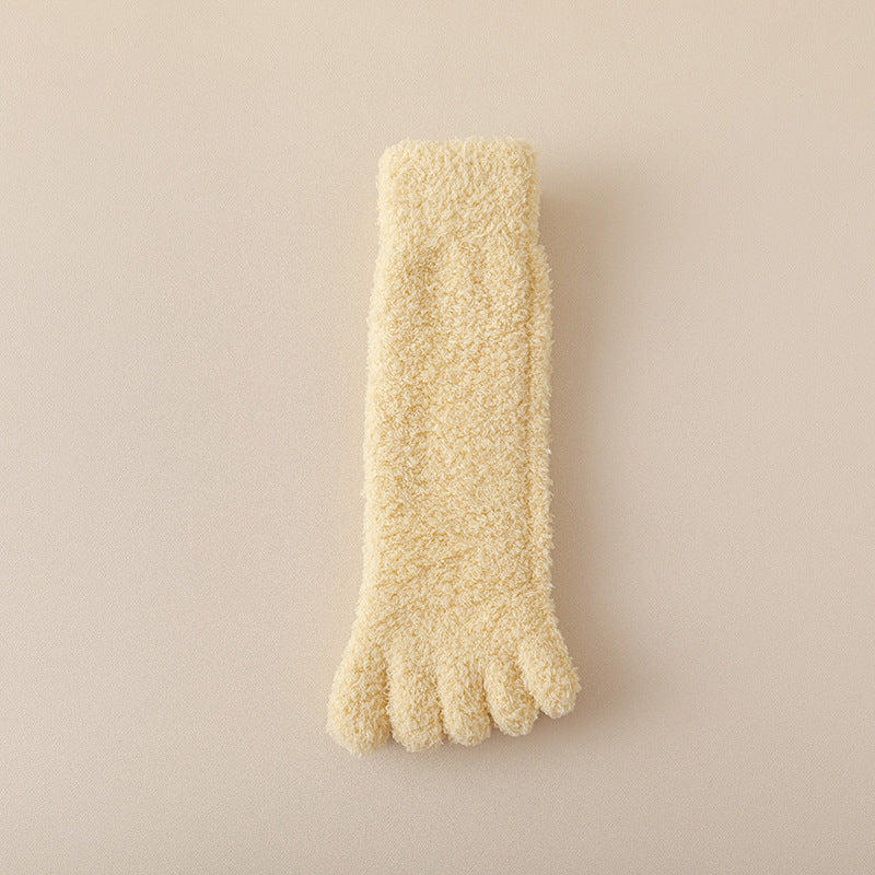 CozyNest Fleece Toe Socks
