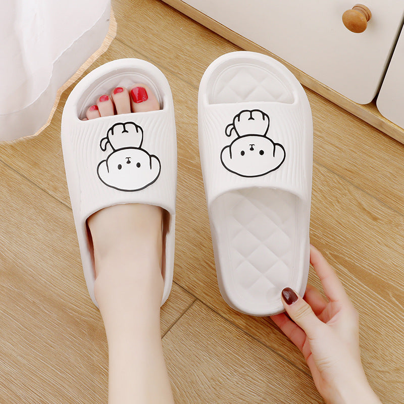 Cute Cartoon Dog Bathroom Slippers