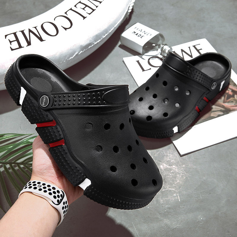 Trendy Hollow-Out Closed Toe Sandals