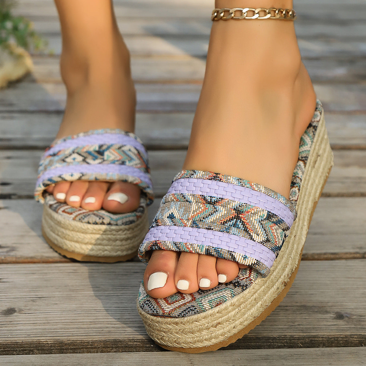 Sponge Cake Rope Slippers
