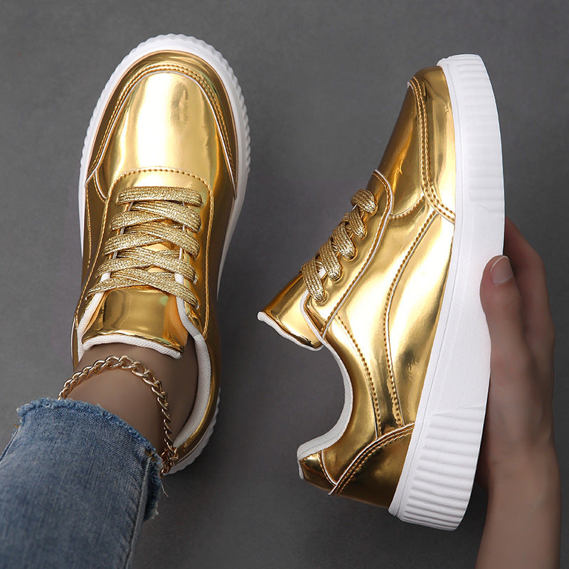 Thick-Soled Sequin Sneakers