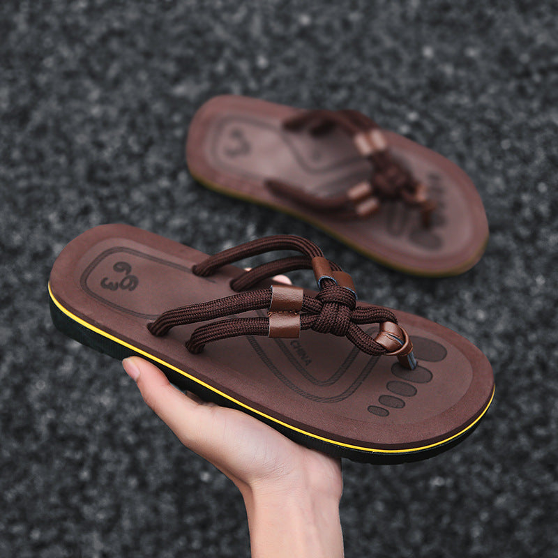 Herringbone Luxe Beach Slippers