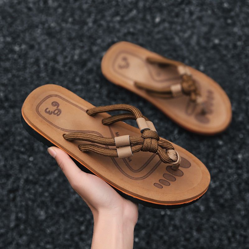 Herringbone Luxe Beach Slippers