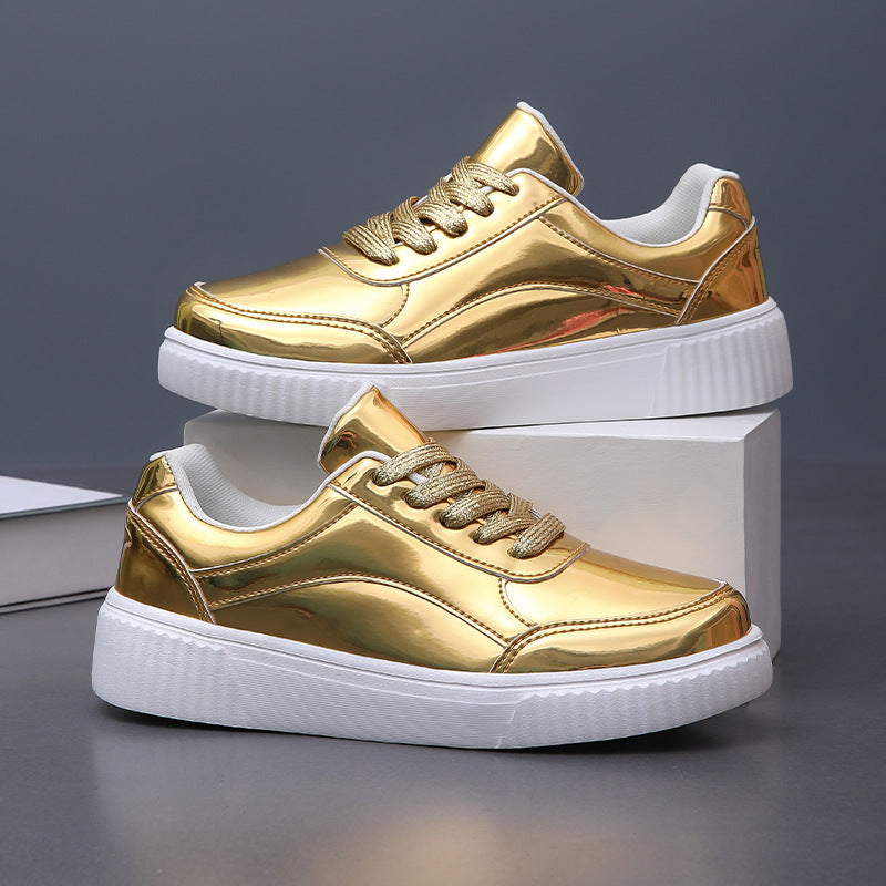 Thick-Soled Sequin Sneakers