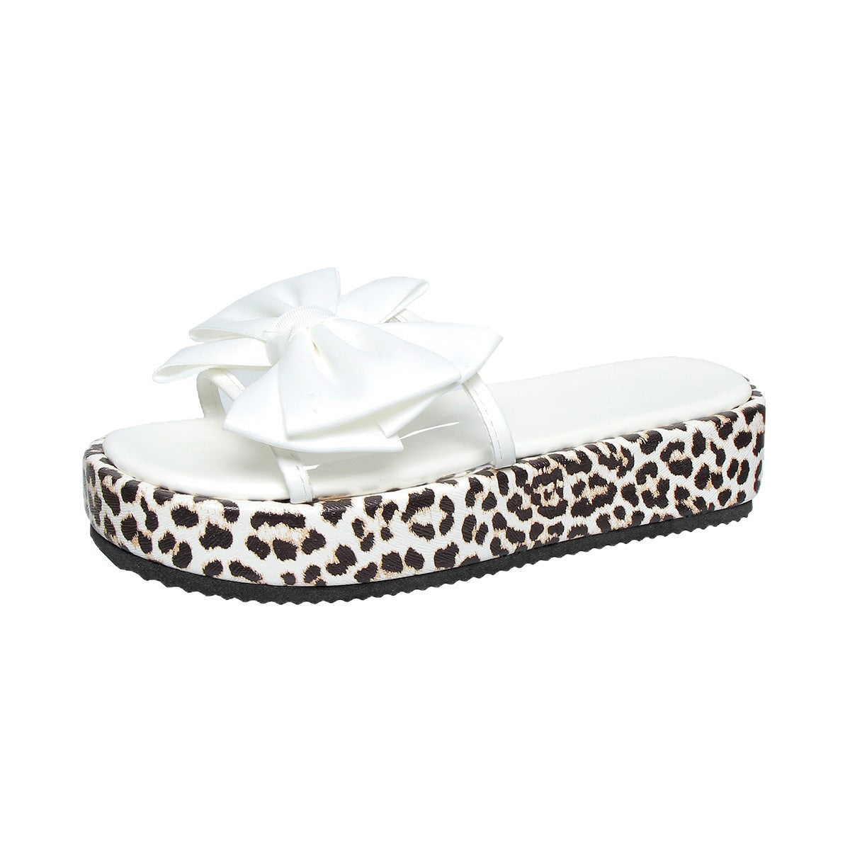 Leopard Print Beach Slippers