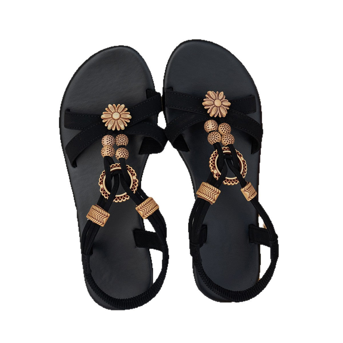Ethnic Beaded Beach Sandals