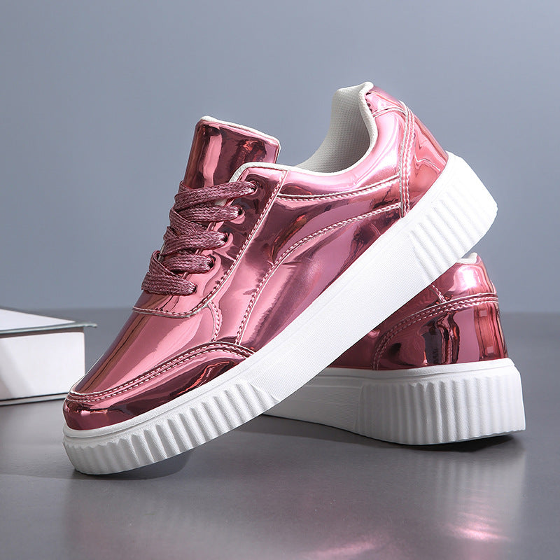 Thick-Soled Sequin Sneakers