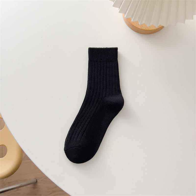 Thick Cotton Pink Bunching Socks