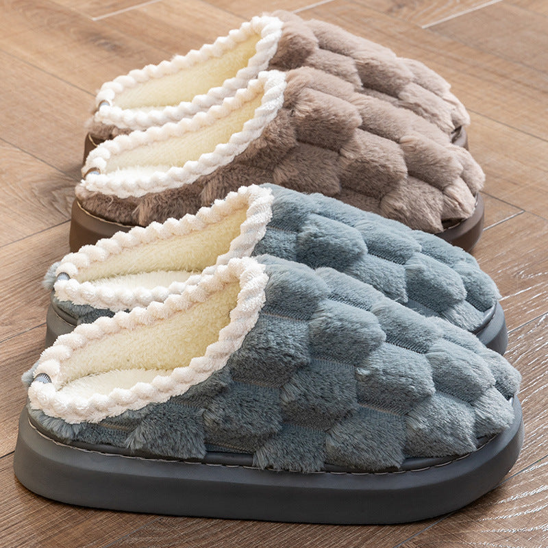 Warm Thick Bottom Cotton Slippers