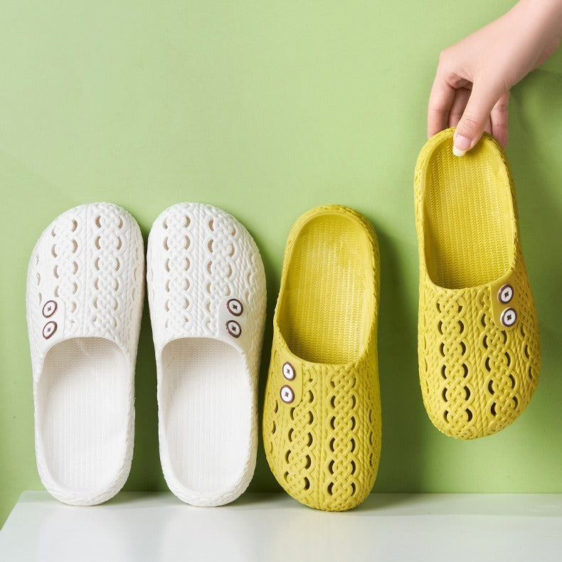 Non-Slip Closed-Toe Slippers