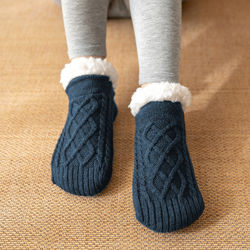Knitted Plush Non-Slip Floor Socks
