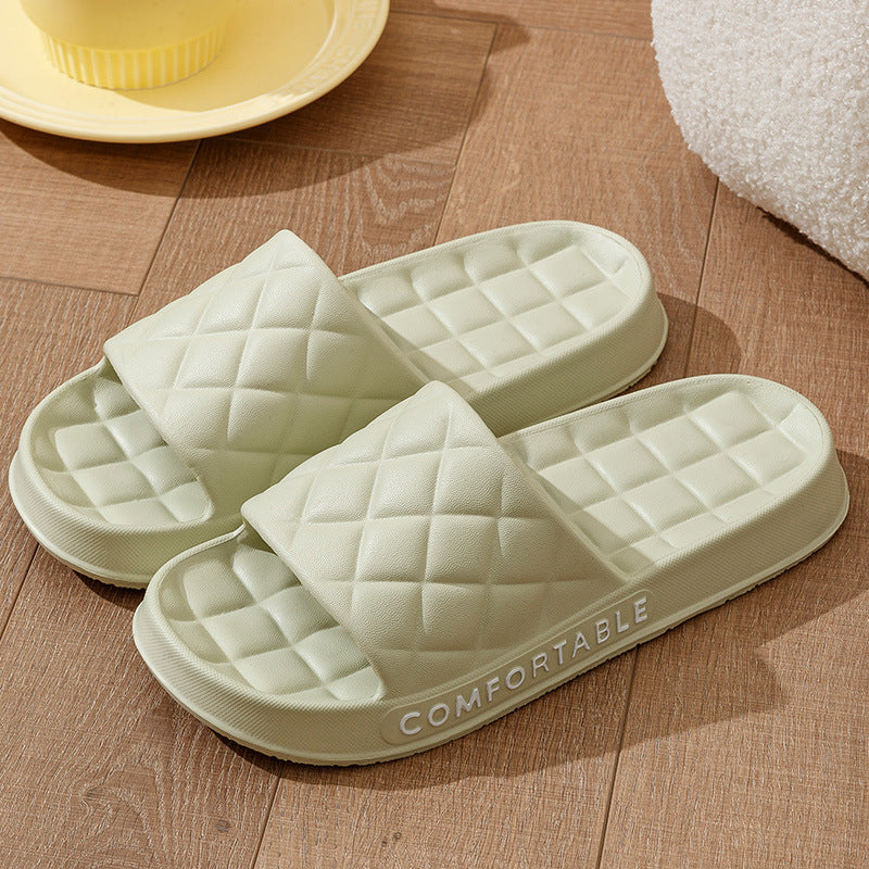 Plaid Soft-Soled Indoor Slippers