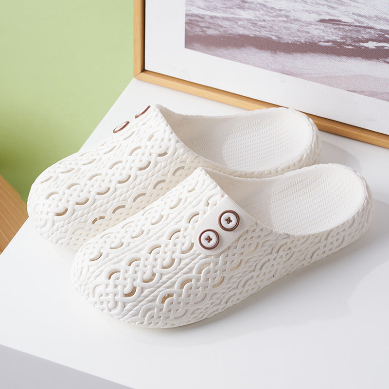 Non-Slip Closed-Toe Slippers