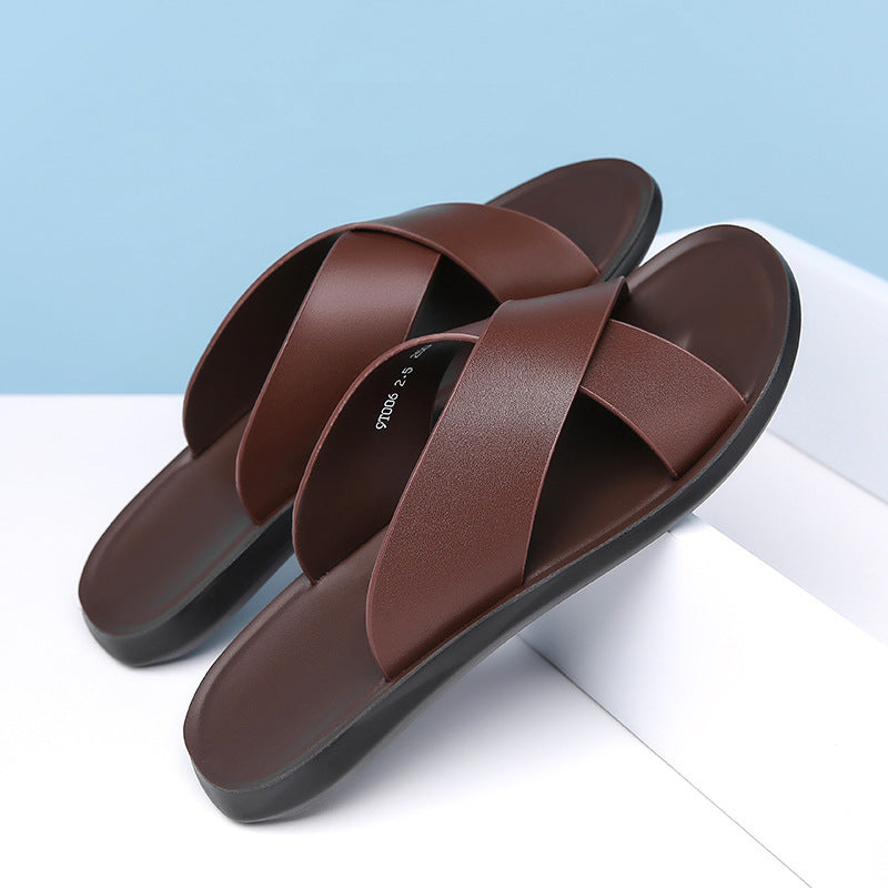 Leather Casual Slippers