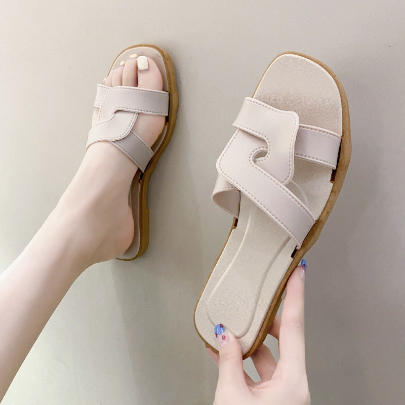 Cross-Strap Non-Slip Home Sandals