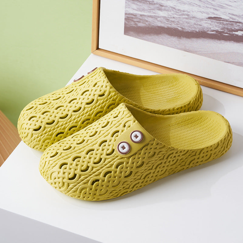 Non-Slip Closed-Toe Slippers