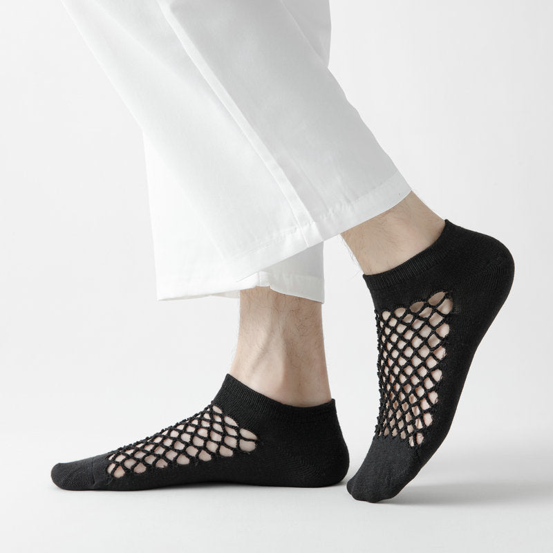 Men’s Low-Cut Mesh Cotton Socks