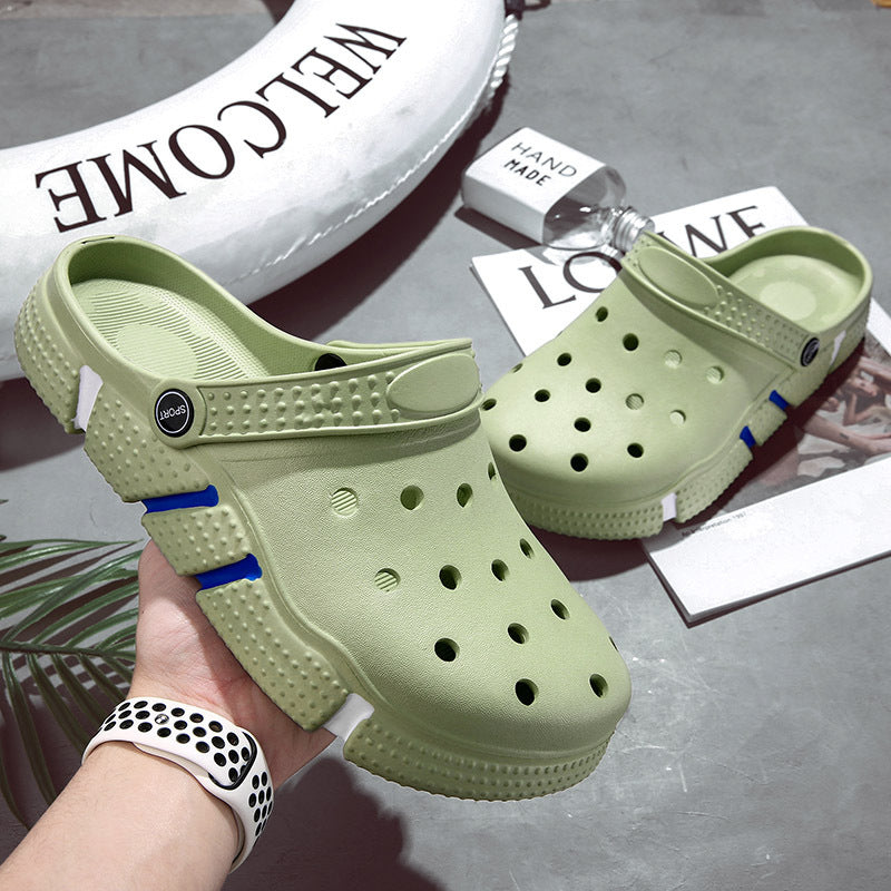 Trendy Hollow-Out Closed Toe Sandals