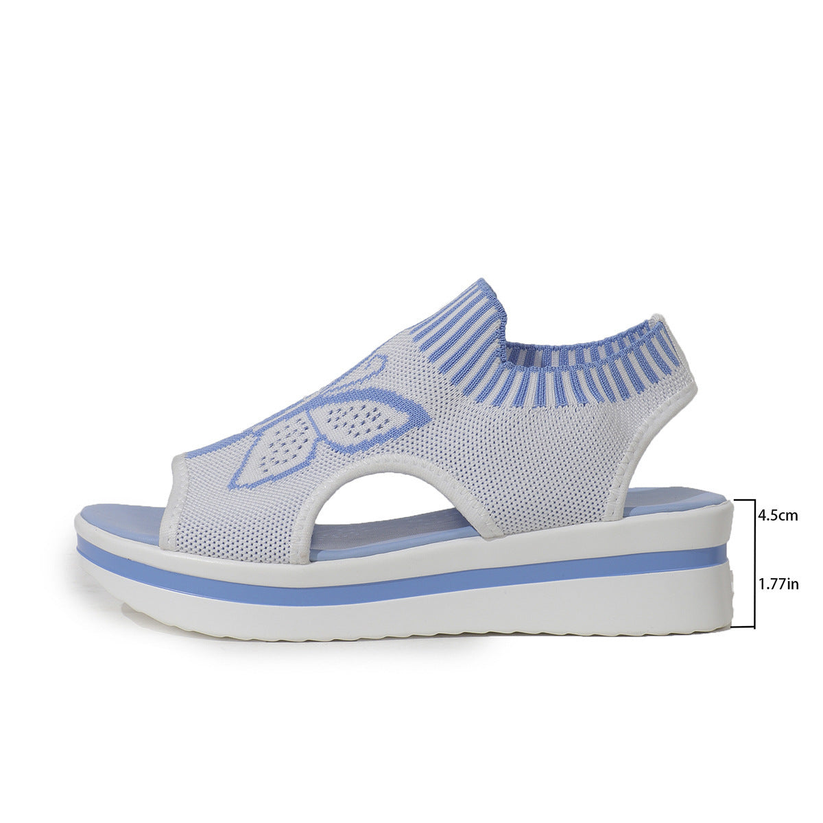 Butterfly Print Breathable Sandals