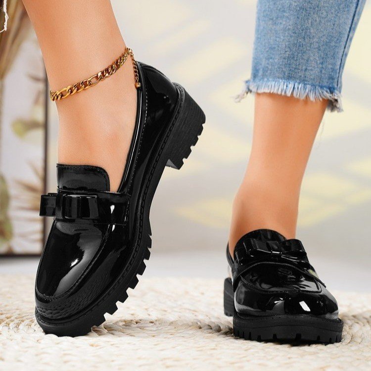 Patent Leather Tassel Loafers