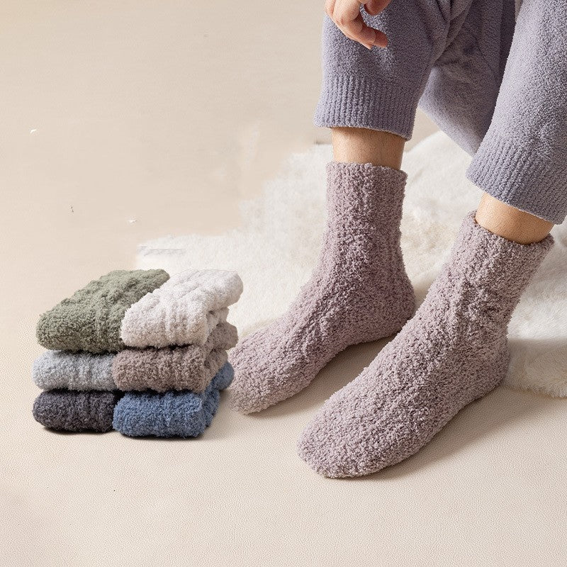 Coral Velvet Home Socks