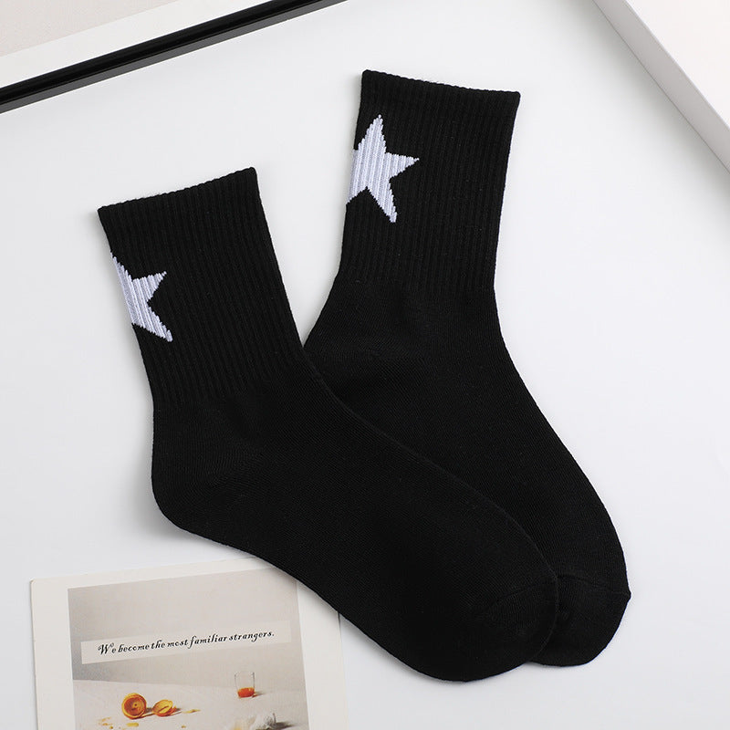 Five-Pointed Star Sports Socks