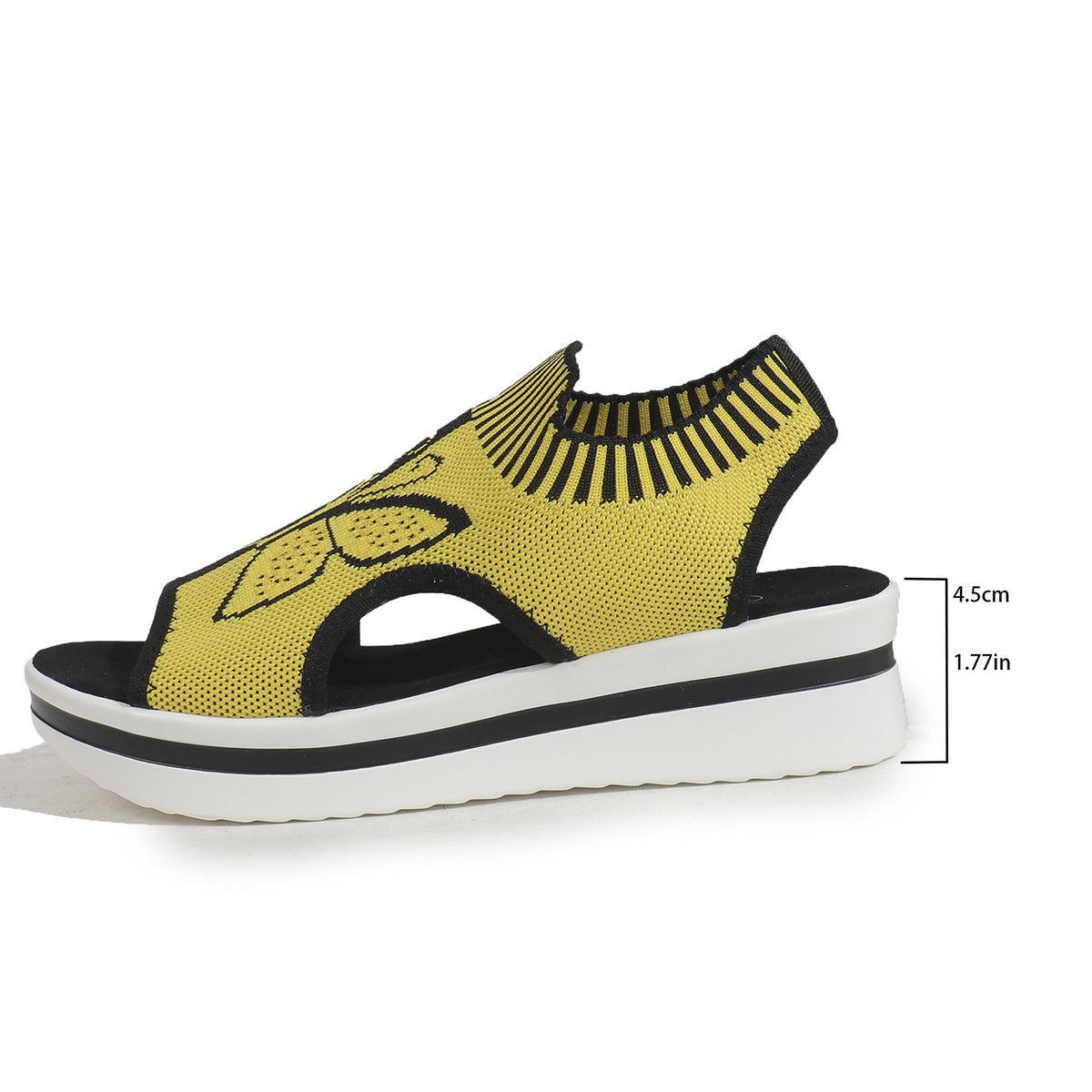 Butterfly Print Breathable Sandals