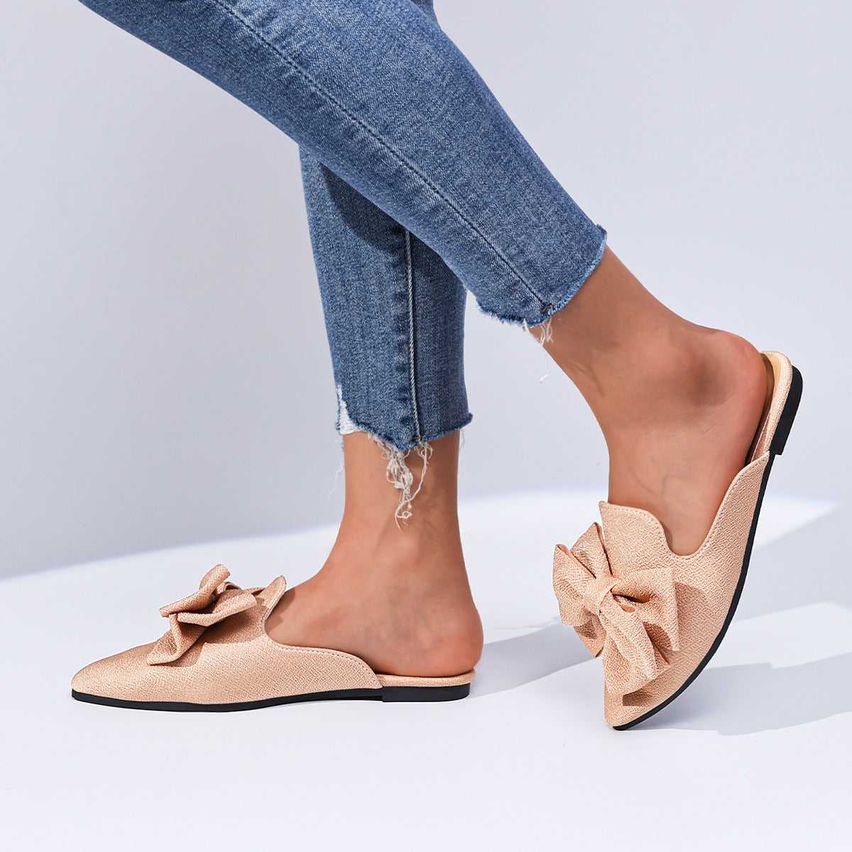 Plus Size Bow Beach Sandals