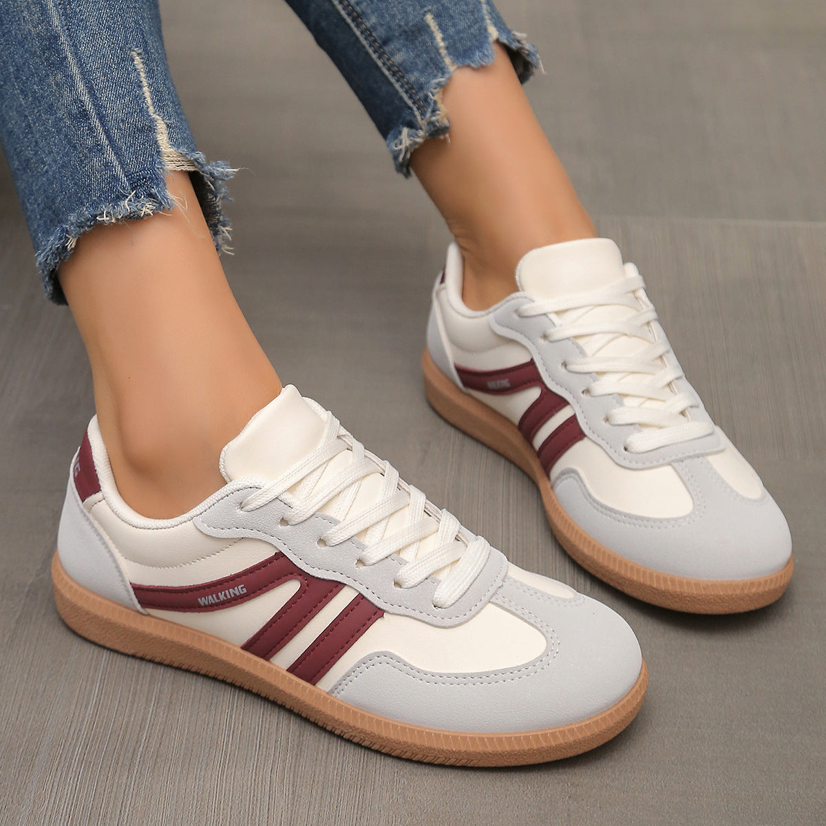Flat Lace-up Non-Slip Shoes
