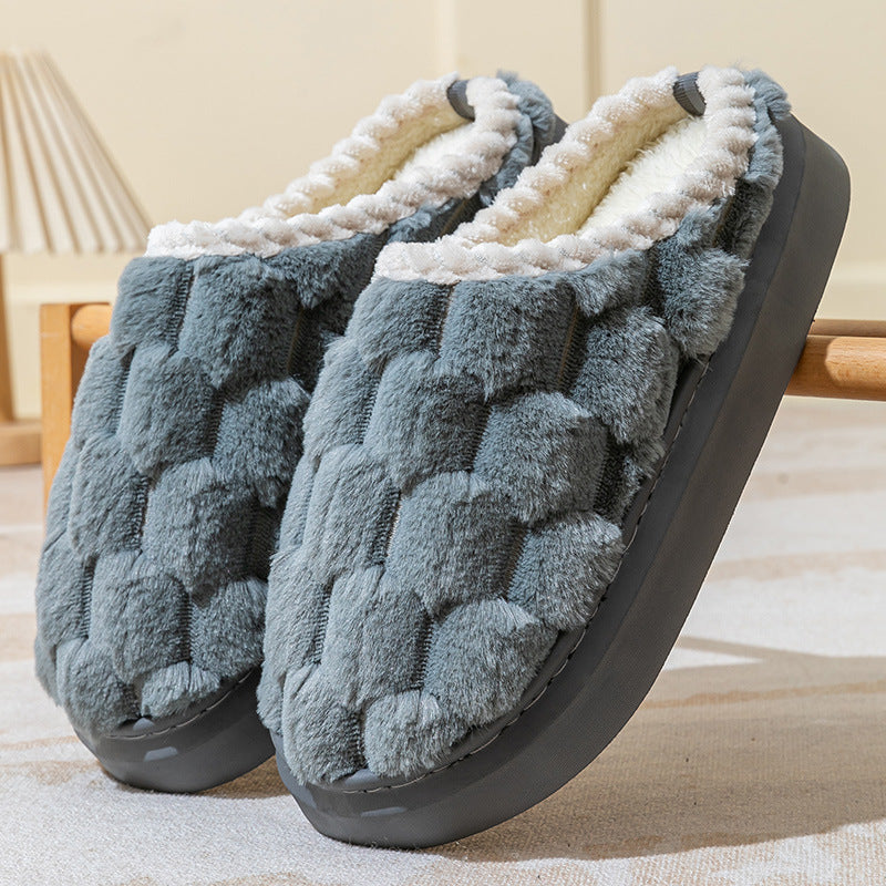 Warm Thick Bottom Cotton Slippers