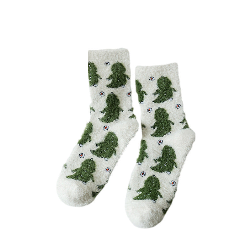 Mink Fur Warm Mid-Calf Socks