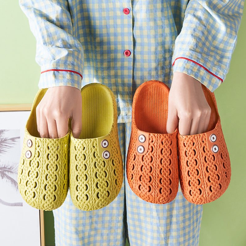 Non-Slip Closed-Toe Slippers