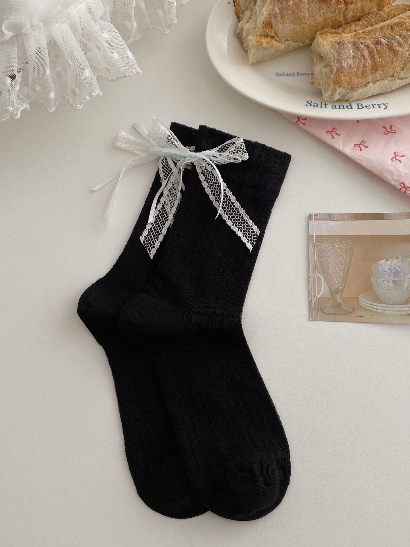 RibbonLace Ballet Socks